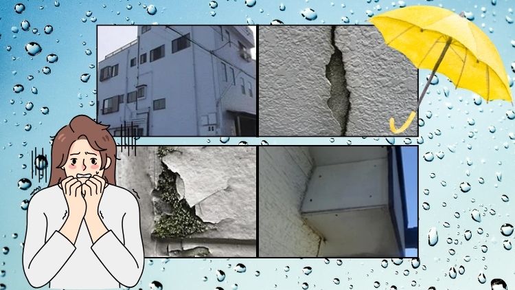 大雨や台風の時だけ雨漏りする場合は外壁が原因かも